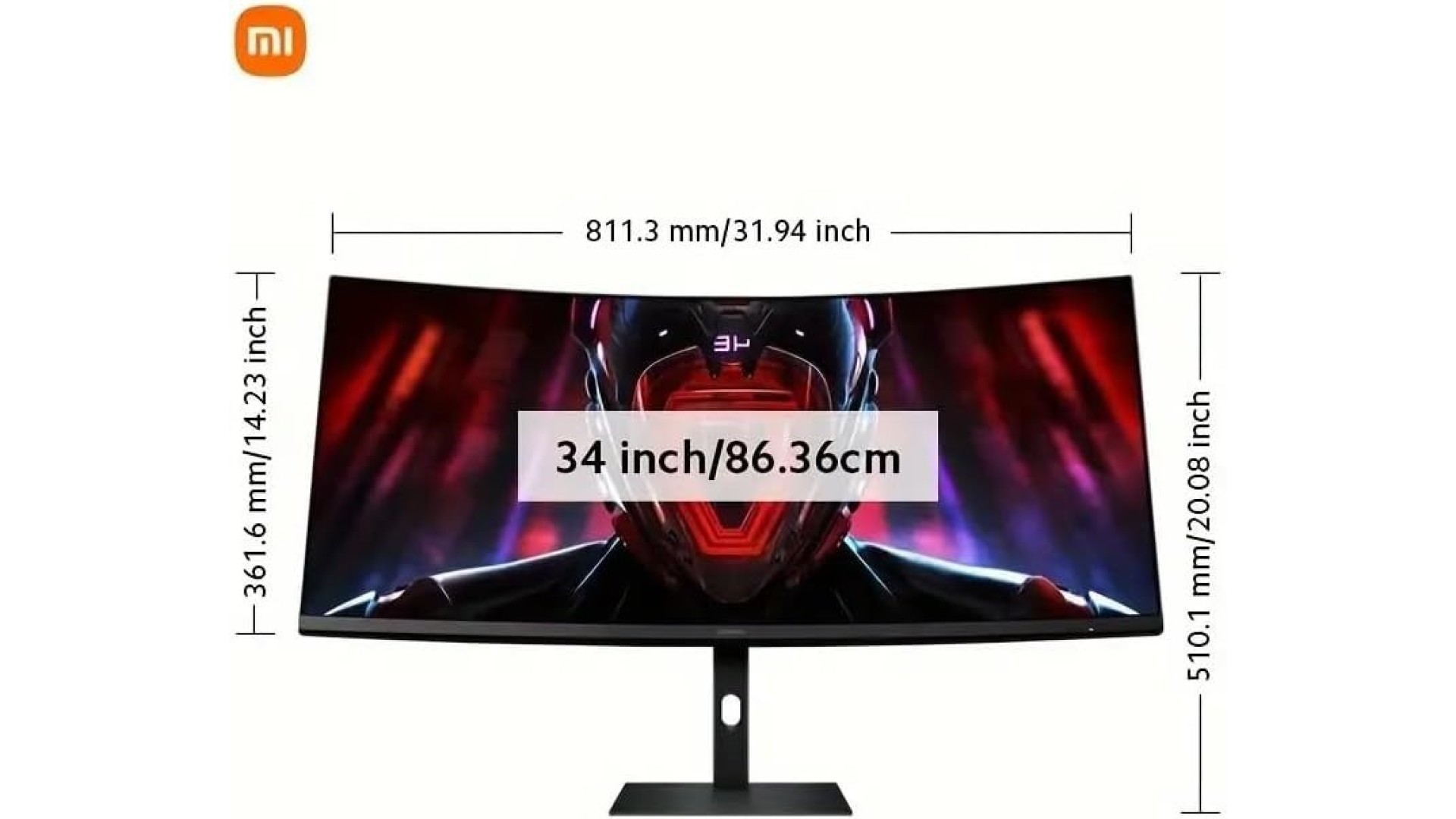 Xiaomi Gaming Monitor G34WQi 34'' Ultrawide Large Curved Screen